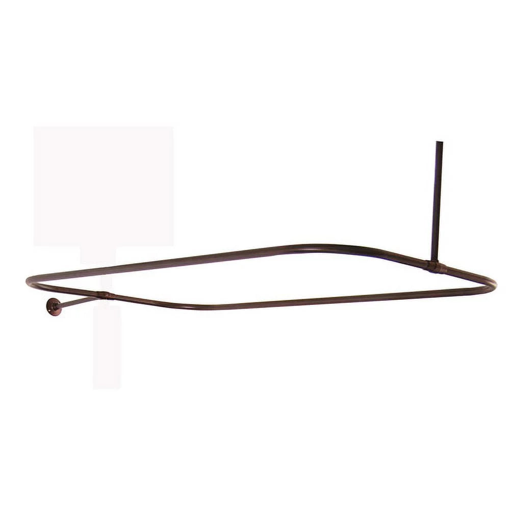 TKCTRN60-ORB4 Tub Kit 60 CI Roll Top Shower Rd Filler Supplies Drain-Oil Rubbed Bronze