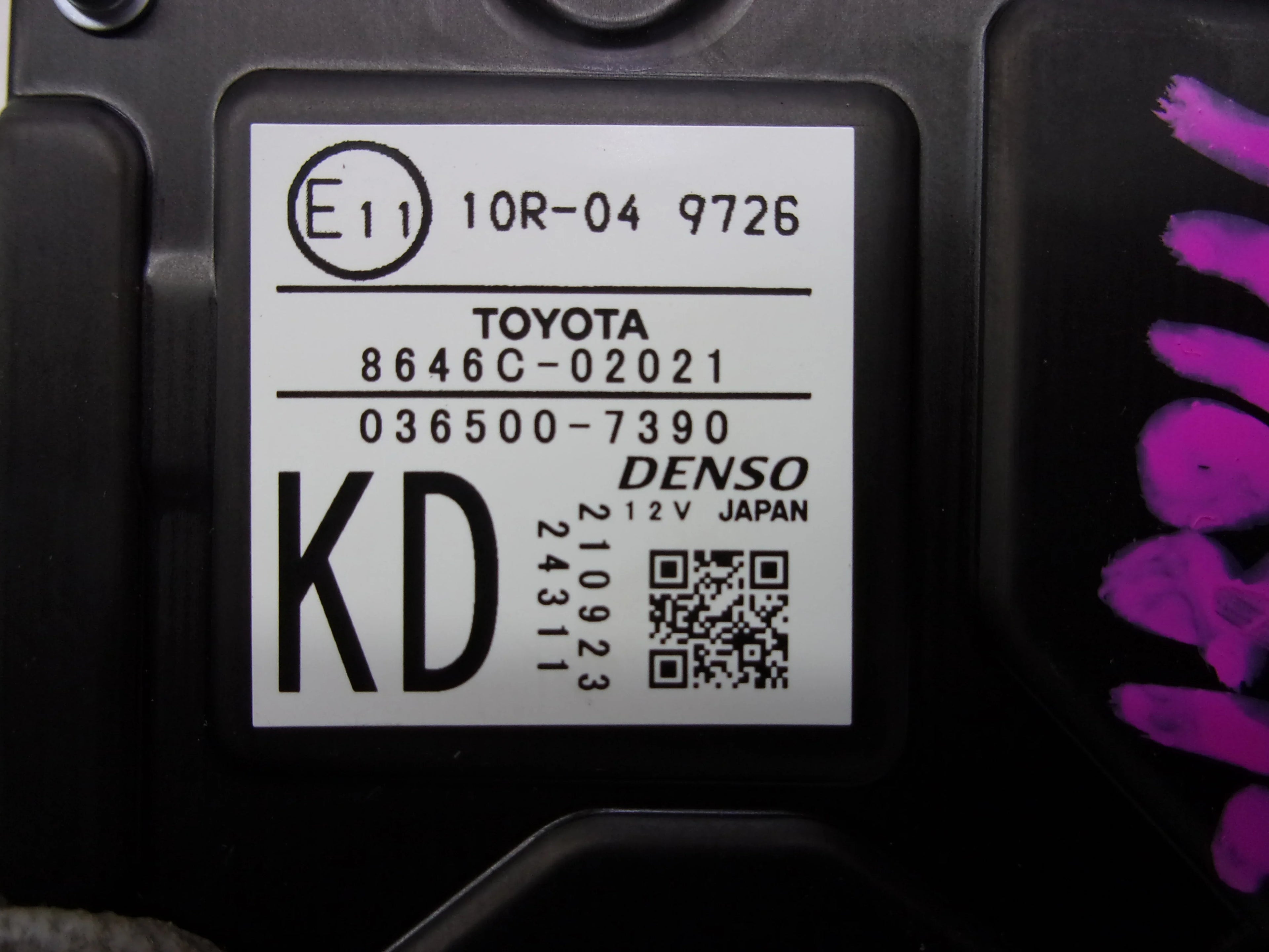 Pre-Owned 2019-2023 Toyota Corolla Windshield Mtd Forward View Lane Departure Camera OEM (Good)