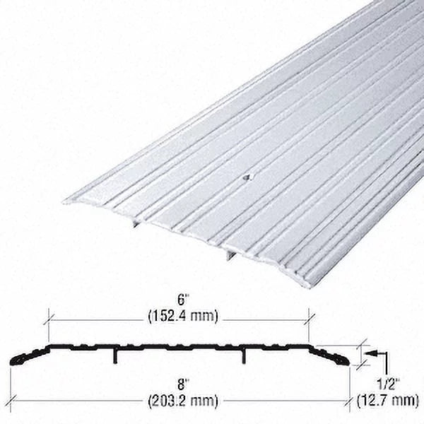 CRL 491A72 8" Aluminum Commercial Saddle Threshold - 73" Length