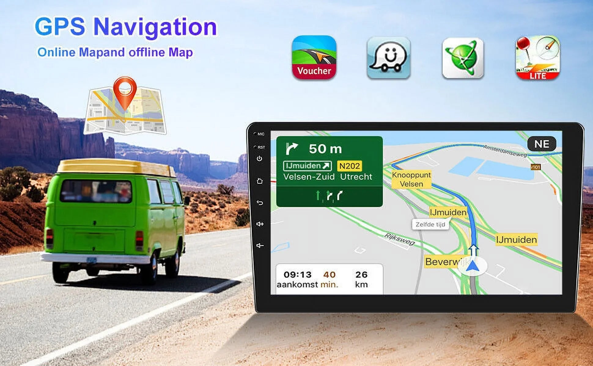 9" 1280*720 IPS Fit Toyota Tacoma 2005-2015 Android 13 Car Radio Stereo Carplay GPS NAVI BT 2+32GB