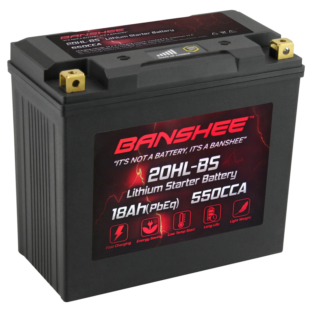 Banshee YTX20L-BS LiFePO4 Motorsports Battery Matching with Victory V92TC Touring Cruiser Deluxe 2002 to 2002