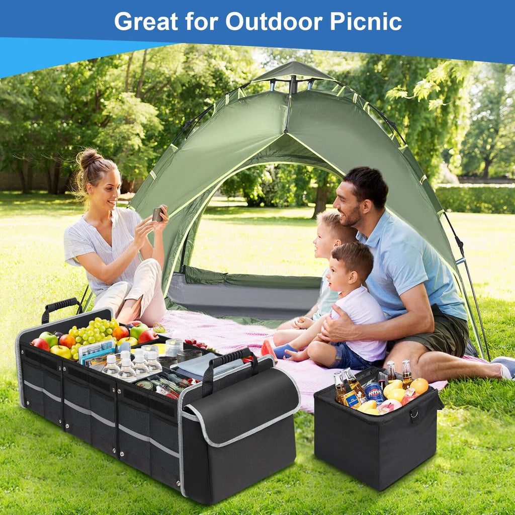 Car Trunk Organizer Multi Compartment Cargo Storage Container for SUV Truck US