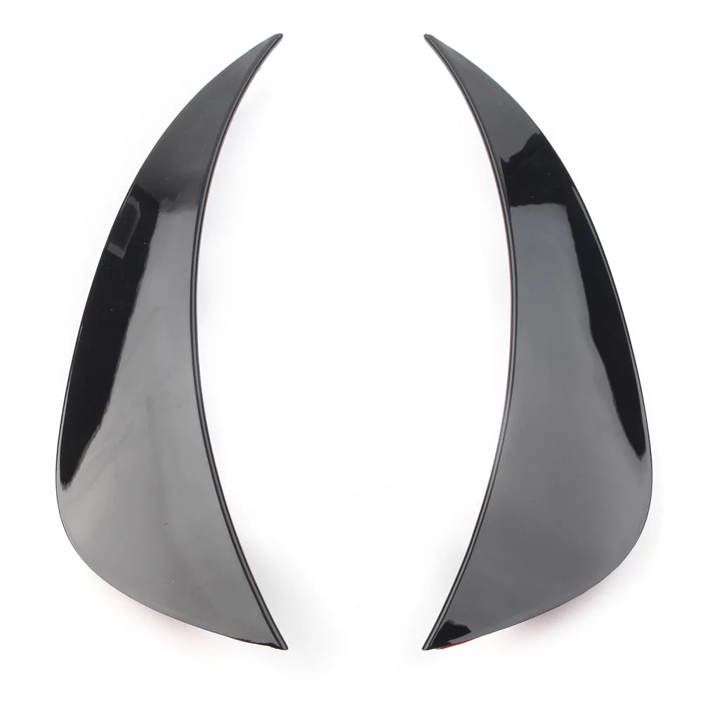 ZS Auto Front Bumper Air Vent Protection Trim Glossy Black ABS For Mercedes Benz W205 AMG C-Class C180 C200 C300 C400 2015 2016 2017 2018