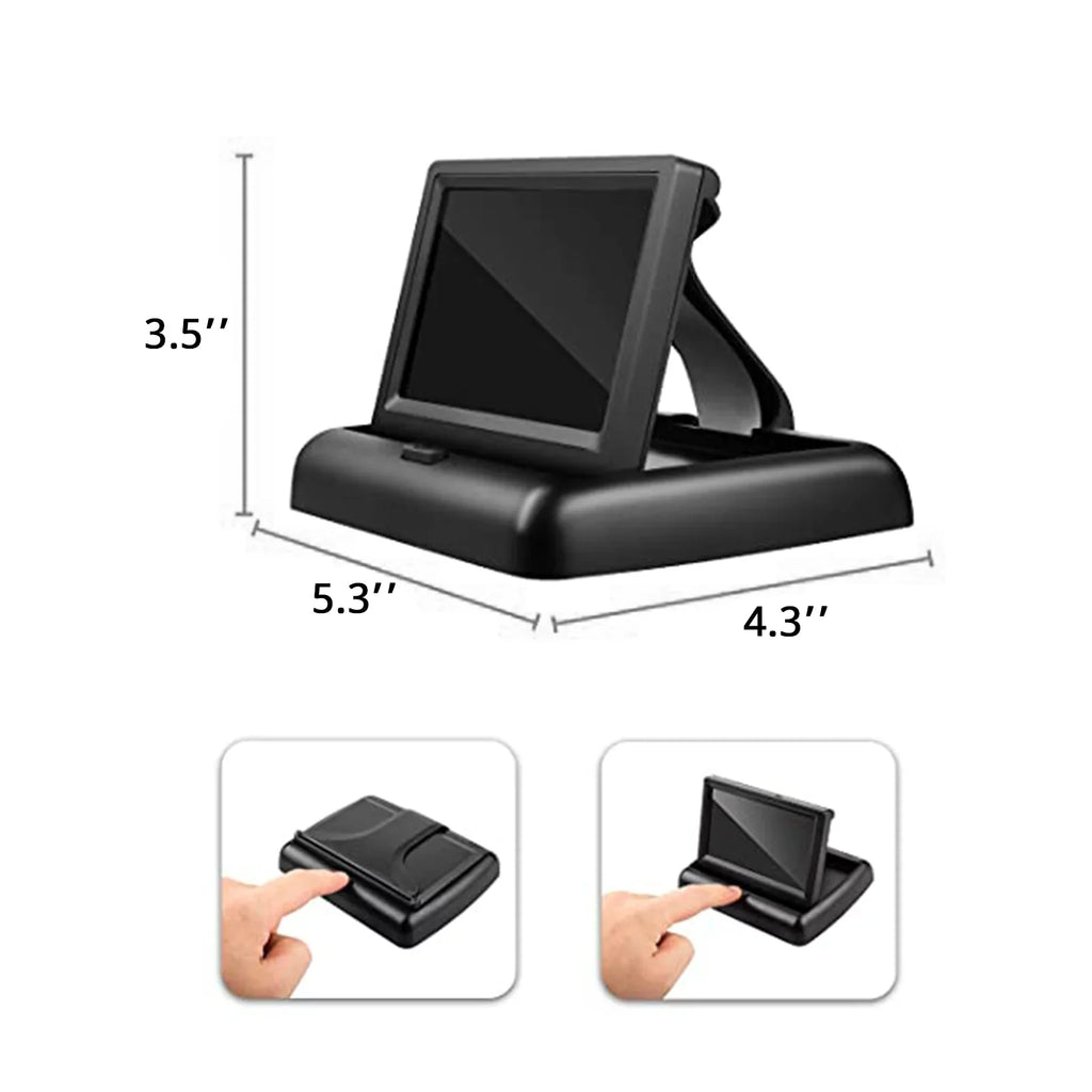 Radirus Car Baby Camera, Crystal Clear View Monitor with Infrared Night Vision, Excellent for Rear Facing Seat