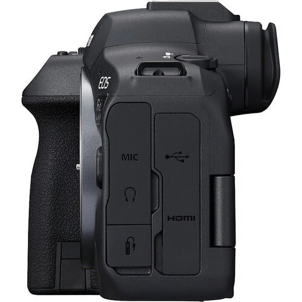 Canon EOS R6 Mark II Mirrorless Camera (5666C002) + Canon RF 24-70mm Lens + 64GB Memory Card + Case + Corel Photo Software + 2 x LPE6 Battery + External Charger + Card Reader + More