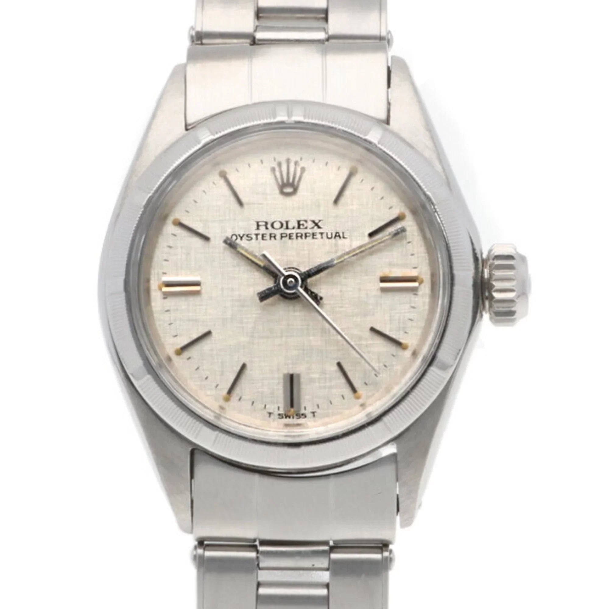 Pre-Owned Rolex Oyster Perpetual Watch Stainless Steel 6623 Automatic Winding Women's ROLEX (Fair)
