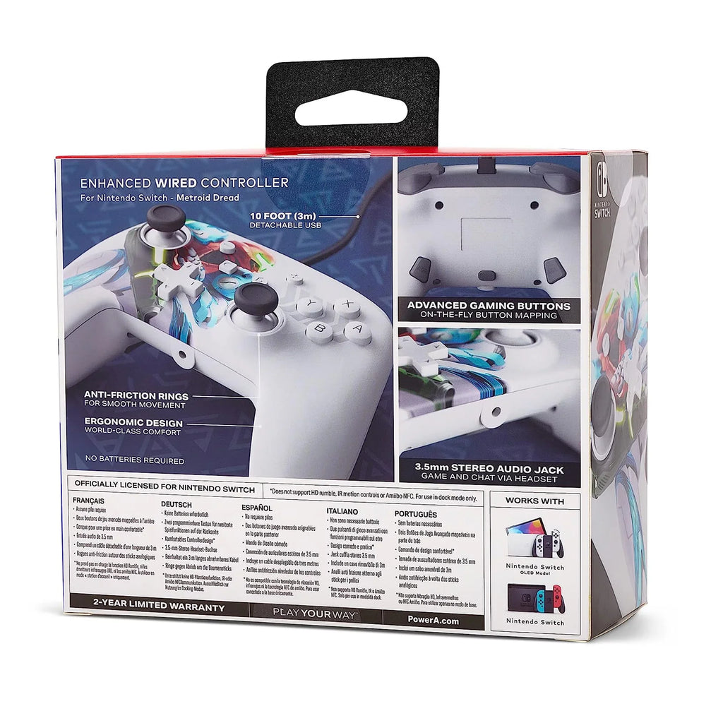 PowerA Enhanced Wired Controller for Nintendo Switch - Metroid Dread [Nintendo Switch Accessory]