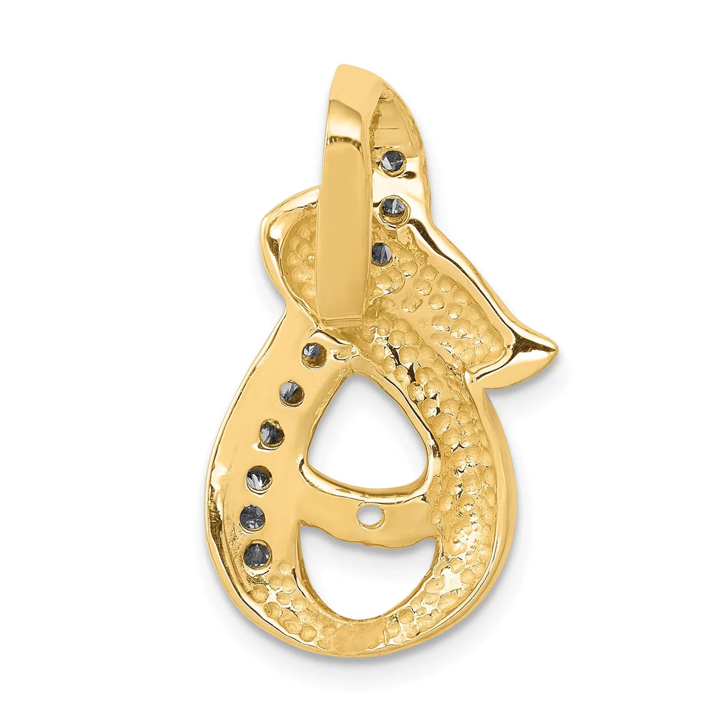 14k VS Diamond Semi-mount Peg Slide Q-XS539VS