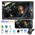 HD Touch Screen Car Stereo Car MP4 MP5 player 2 DIN Bluetooth 7 Inch car radio with Rear View Camera/ Mirror Link /Car Audio /Video /FM /USB /TF /AUX