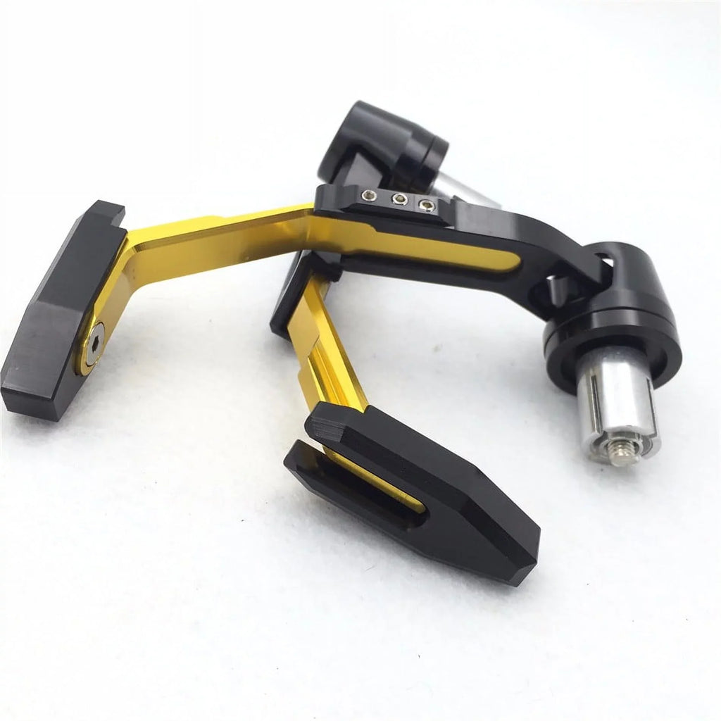 HTT-MOTOR Motorcycle Adjustable Angel Length Gold Black Total CNC 22mm Protector Proguard Pro Brake Clutch Lever Protect Guard For Suzuki GSX GSXR Hayabusa RM DR Kawasaki Ninja Aprilia Climber