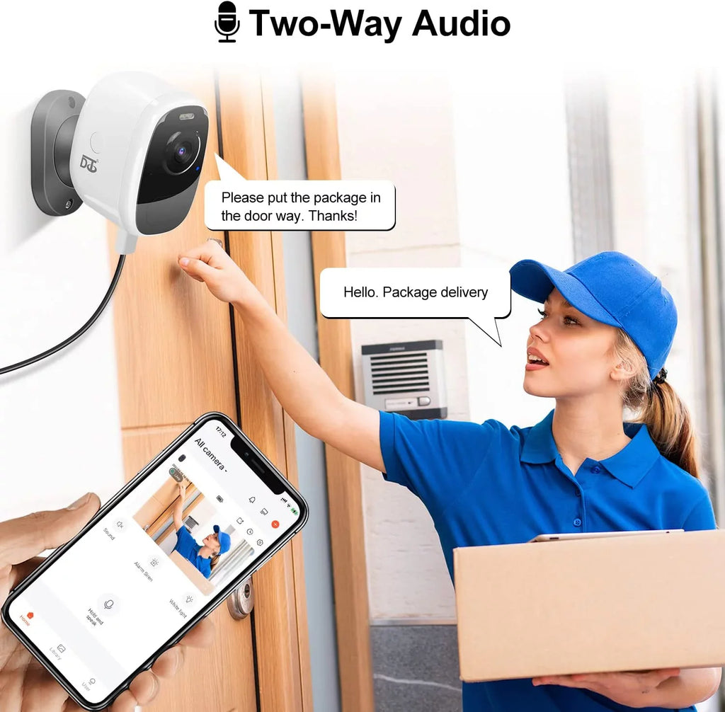 YUNWEN Solar Camera Outdoor Wireless: Magnetic WiFi 4MP Security Camera Battery Powered PIR/AI Motion Detection Two-Way Talk Spotlight Siren Alarm IP66 Waterproof Cloud/SD Storage