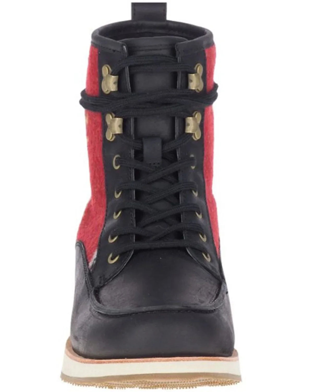 Merrell Women's Roam Lace-Up Boot Moc Toe Black 6.5 M US