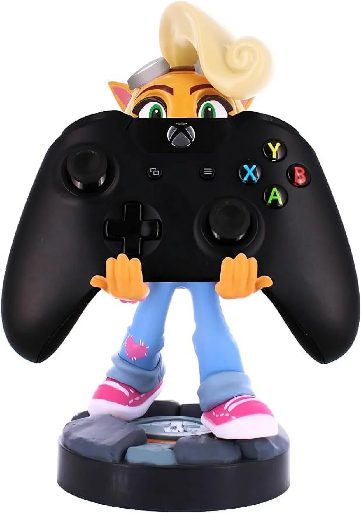 Exquisite Gaming: Crash Bandicoot 4: Coco - Original Mobile Phone & Gaming Controller Holder, Device Stand, Cable Guys, Licensed Figure