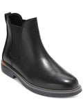 COLE HAAN GRANDSERIES Mens Black Pull Tab Goring Cushioned Go-to Round Toe Block Heel Leather Chelsea 10.5 M