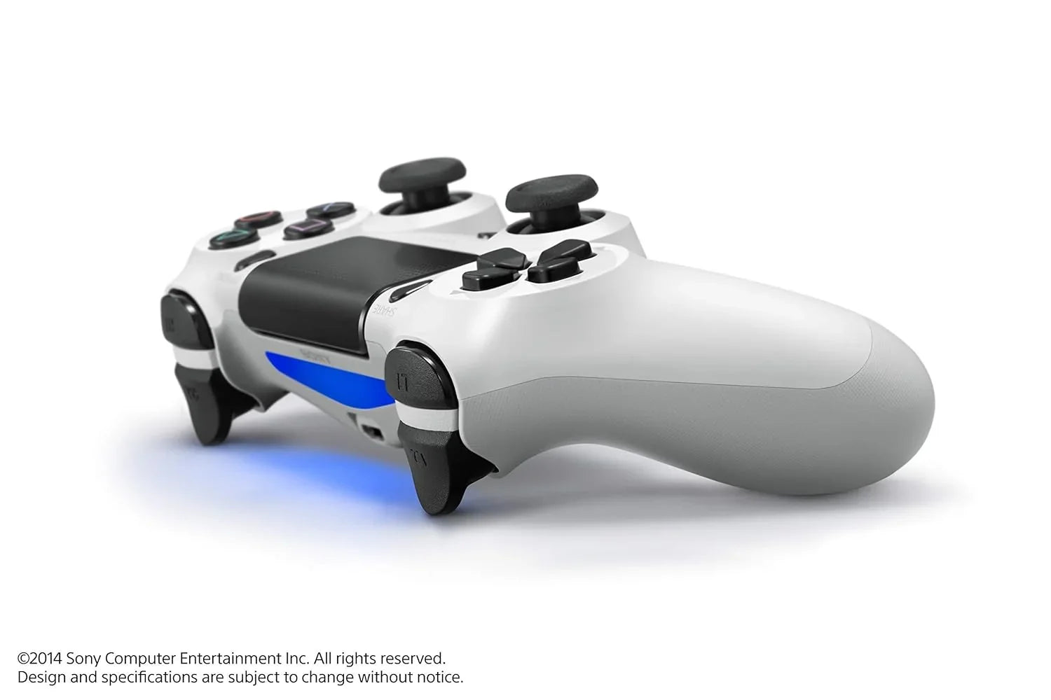 PS4 DualShock Wireless Controller Bundle - White - With Earbuds Like New with BOLT AXTION