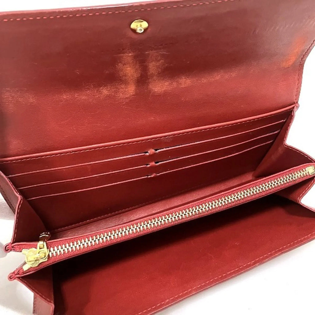 Pre-Owned Louis Vuitton Monogram Vernis Portefeuille Sarah M93530 Long Wallet Women's (Good)