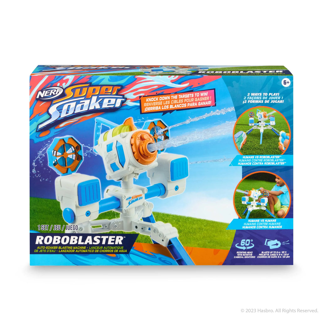 NERF Super Soaker RoboBlaster by WowWee – Automatic Soaker Blasting Machine Drenches You in Water