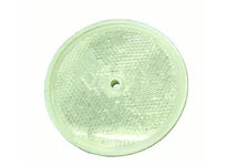 Cortina 13-099-41 3-3/8" Dia. Reflector - Center Hole Mount - Clear (100 Pack)