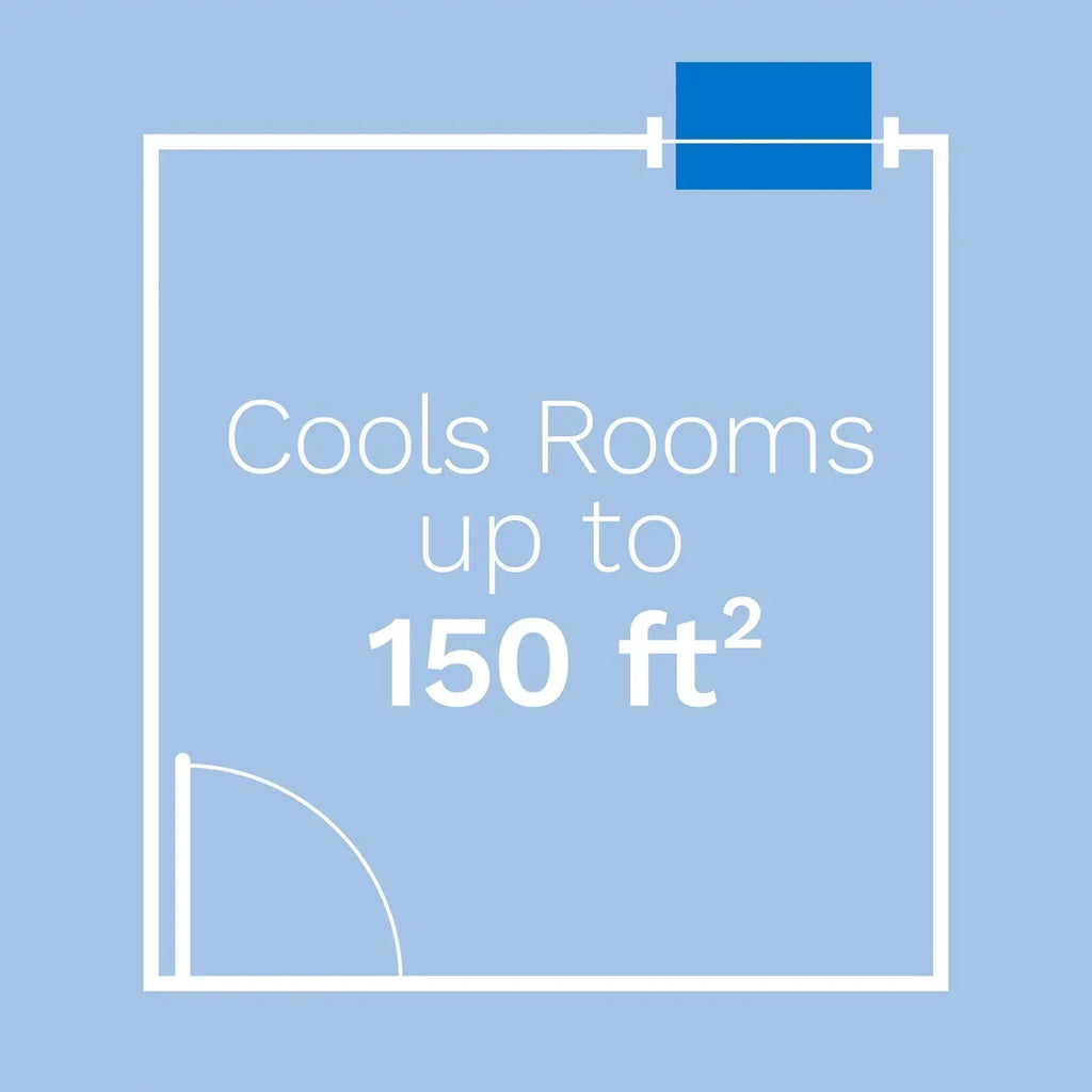 hOmeLabs Window Air Conditioner 5000 BTU - Easy Mechanical Control Compact AC Unit with Washable Reusable Filter, 2 Cooling Speeds, 2 Fan Speeds - Perfect for Bedroom and Rooms up to 150 Sq. Ft.