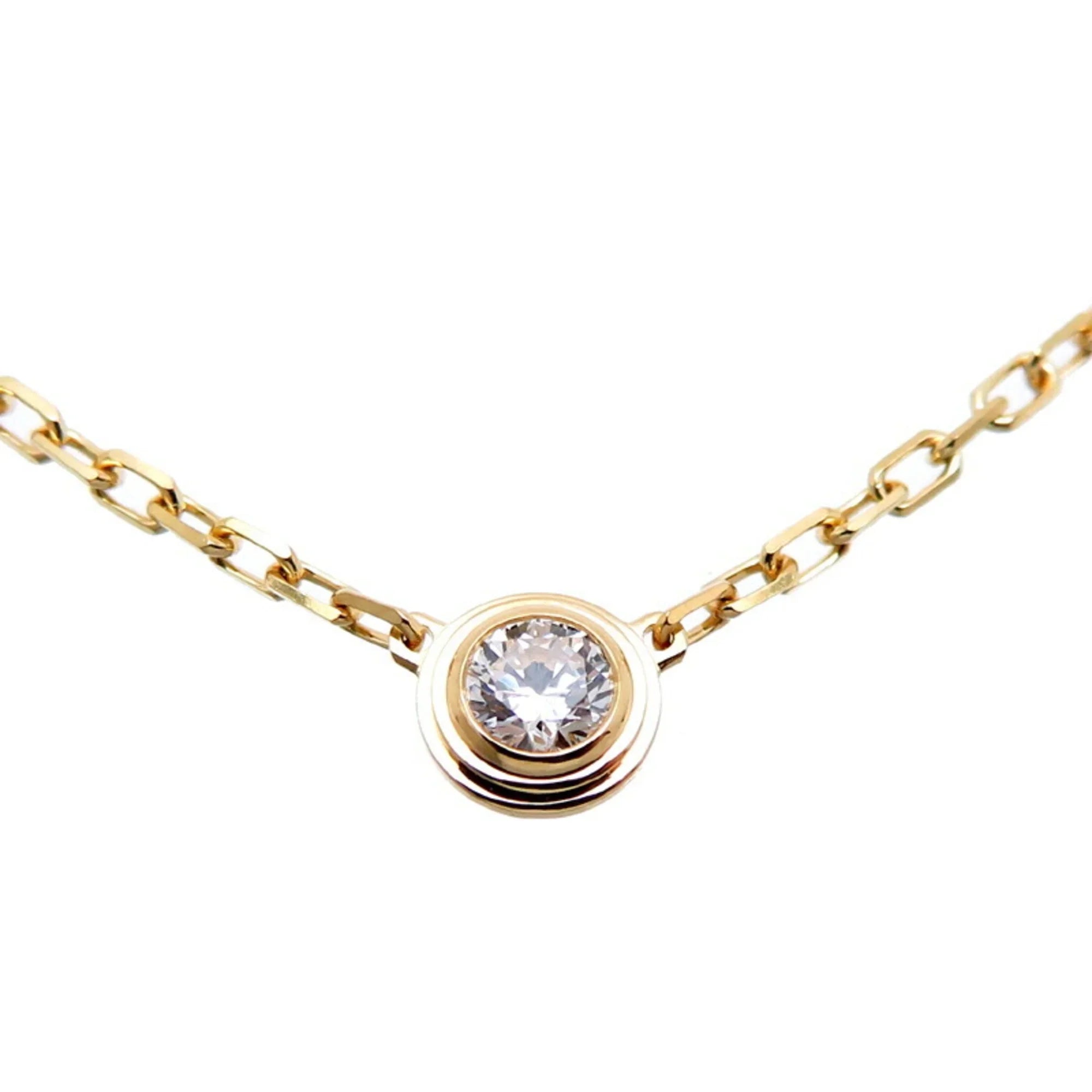 Pre-Owned Cartier 0.09ct Diamond Amour SM Ladies Necklace B7215800 750 Yellow Gold (Good)