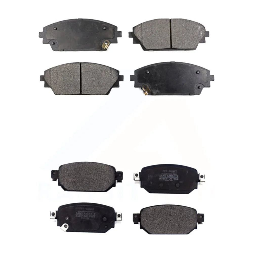 Front Rear Semi-Metallic Brake Pads Kit For 2019-2021 Mazda CX-3 KPF-100476