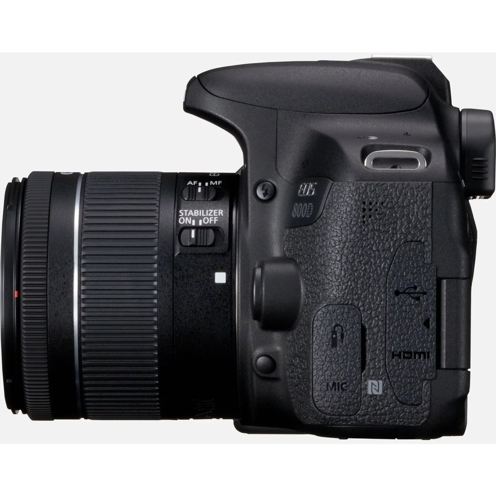 Canon EOS 800D 24.2 Megapixel Digital SLR Camera with Lens, 0.71", 2.17", Black