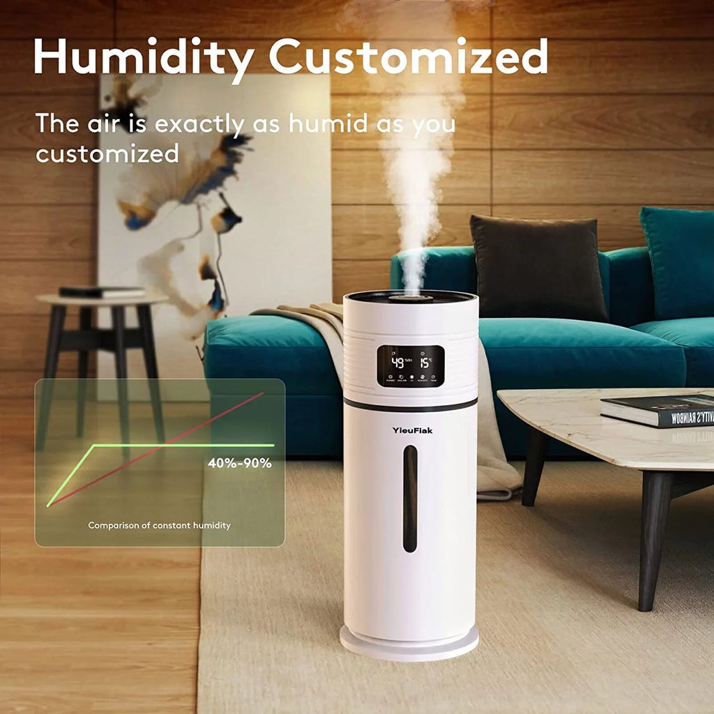 DENEST 4 Gal Commercial Large Humidifiers Style Industrial 360° Humidifier Whole-House