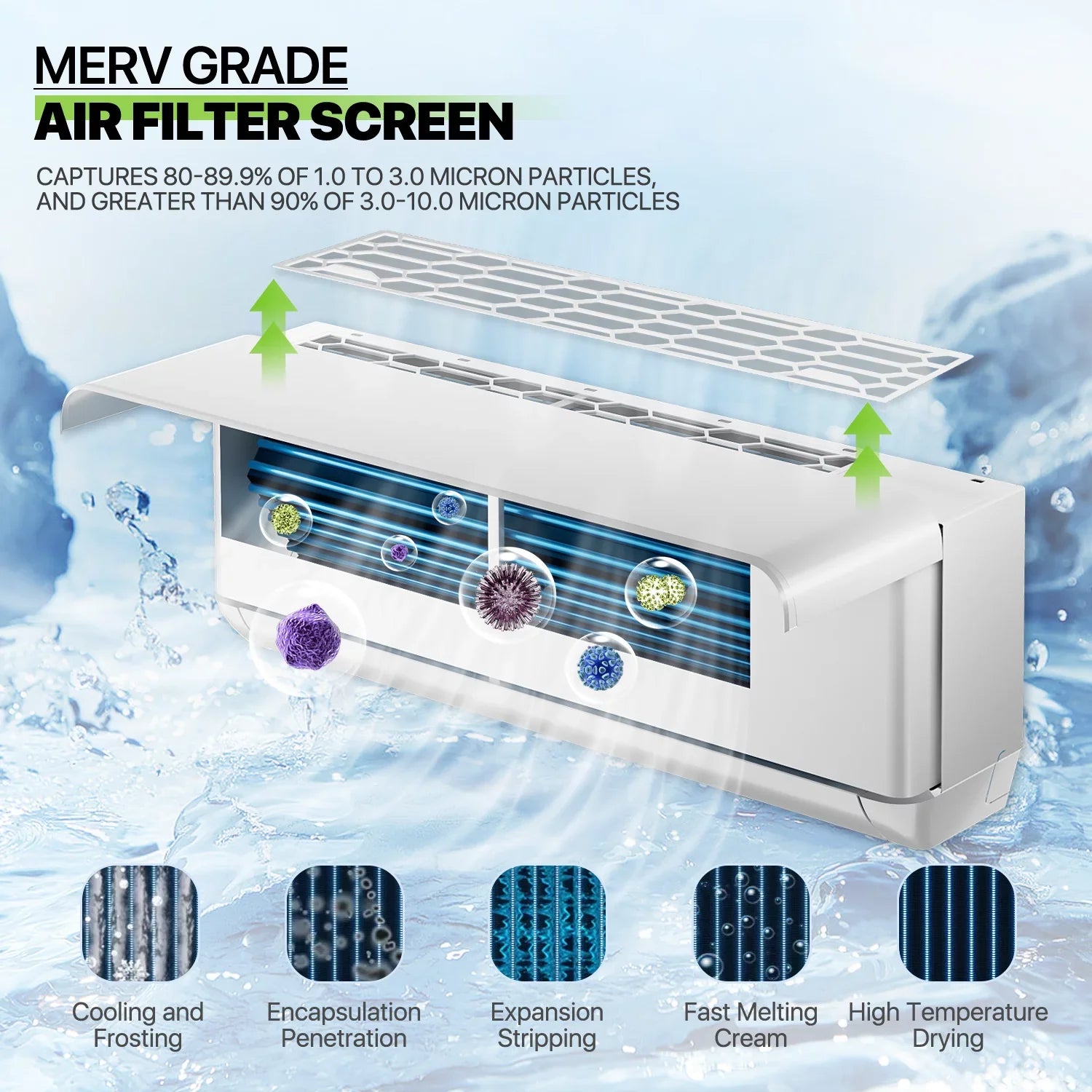 Magshion 9000 BTU 22 SEER Mini Split Air Conditioner & Heater Ductless Inverter System, Cools Up to 400 Sq.Ft., AC Unit with WIFI Smart Control & Pre-Charged Condenser, White
