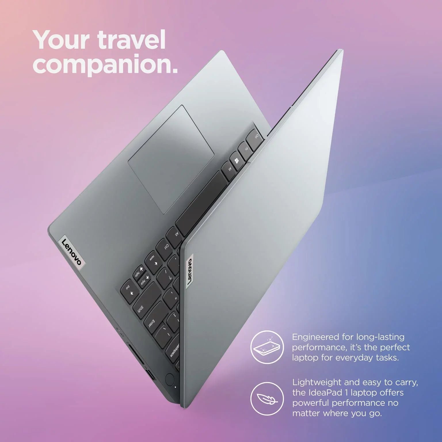 Lenovo 2022 Newest Ideapad 1i Laptop, 14 inch HD Display, Quad-Core Processor, 4GB RAM, 256GB Storage, Wi-Fi 6, Bluetooth, Cloud Grey, Windows 11 Home in S Mode