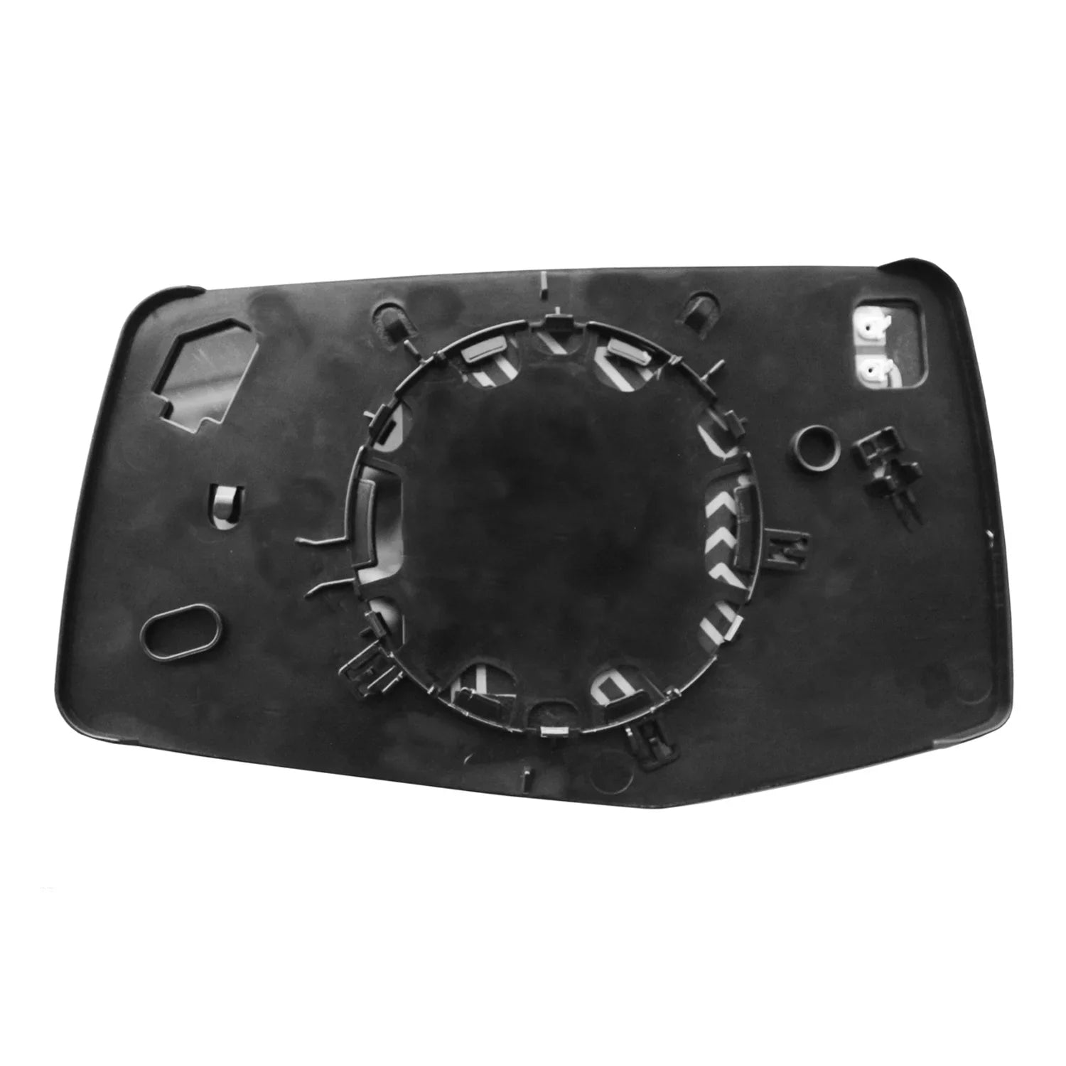 30318 - Fit System Passenger Side Heated Mirror Glass w/ backing plate, 2019 & up Silverado/ Sierra 1500, w/o spot mirror, w/o dimming, w/o BSDS, w/o tow package, will not fit LD or Limited models