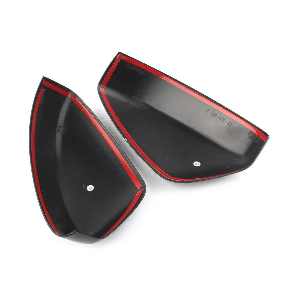 BFY Car Rearview Rear View Mirror Shield Trim For 2017 2018 2019 Mazda CX-5 ABS 2Pcs Carbon Fiber Styling