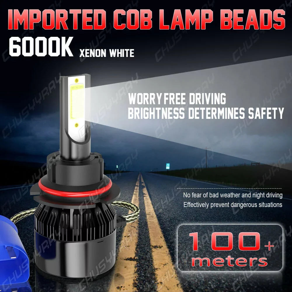 For Nissan Frontier 2005-2017 2018 - 4Pc LED Headlight Hi-Low + Fog Light Bulbs