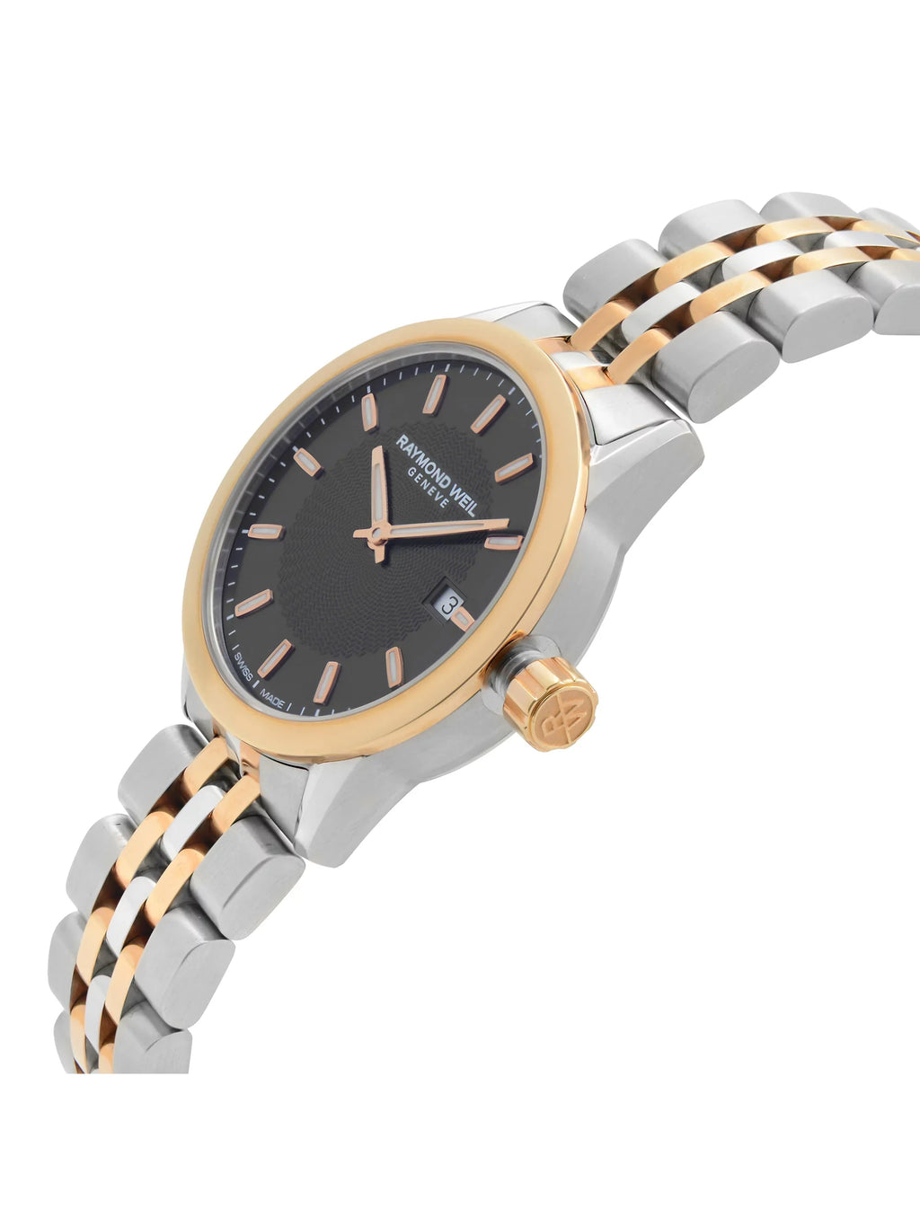 Raymond Weil Freelancer Two-Tone Steel Black Dial Ladies Watch 5629-SP5-20021