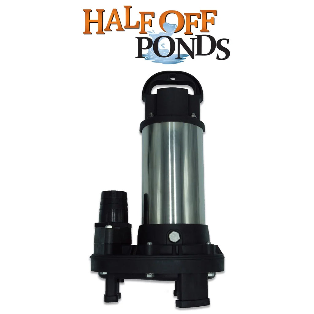 HALF OFF PONDS Piranha Series 3,000 GPH Direct Drive Submersible Pump for Water Gardens, Ponds and Waterfalls - PN-3000