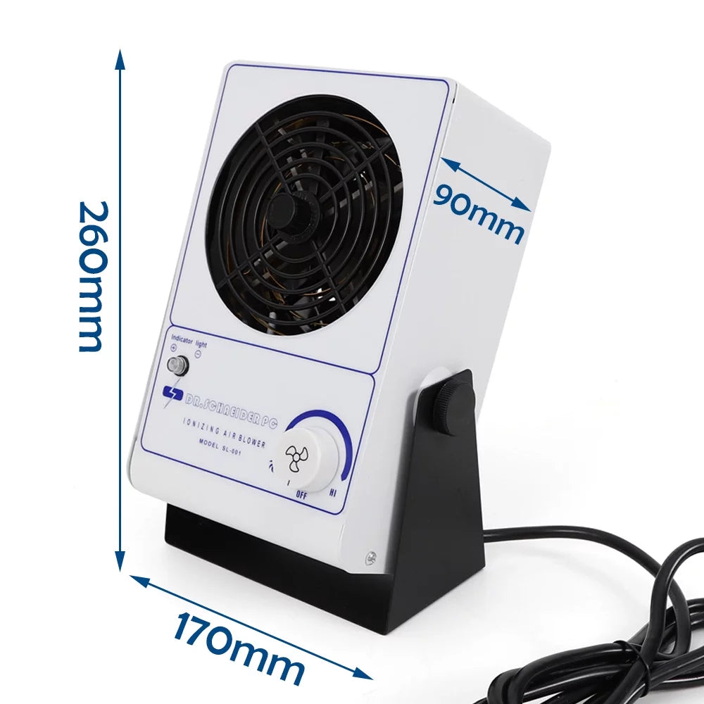 Anqidi Ionizing Air Blower Fan Discharge ESD Static Eliminator Anti-Static Ionizer Machine 110V 60Hz