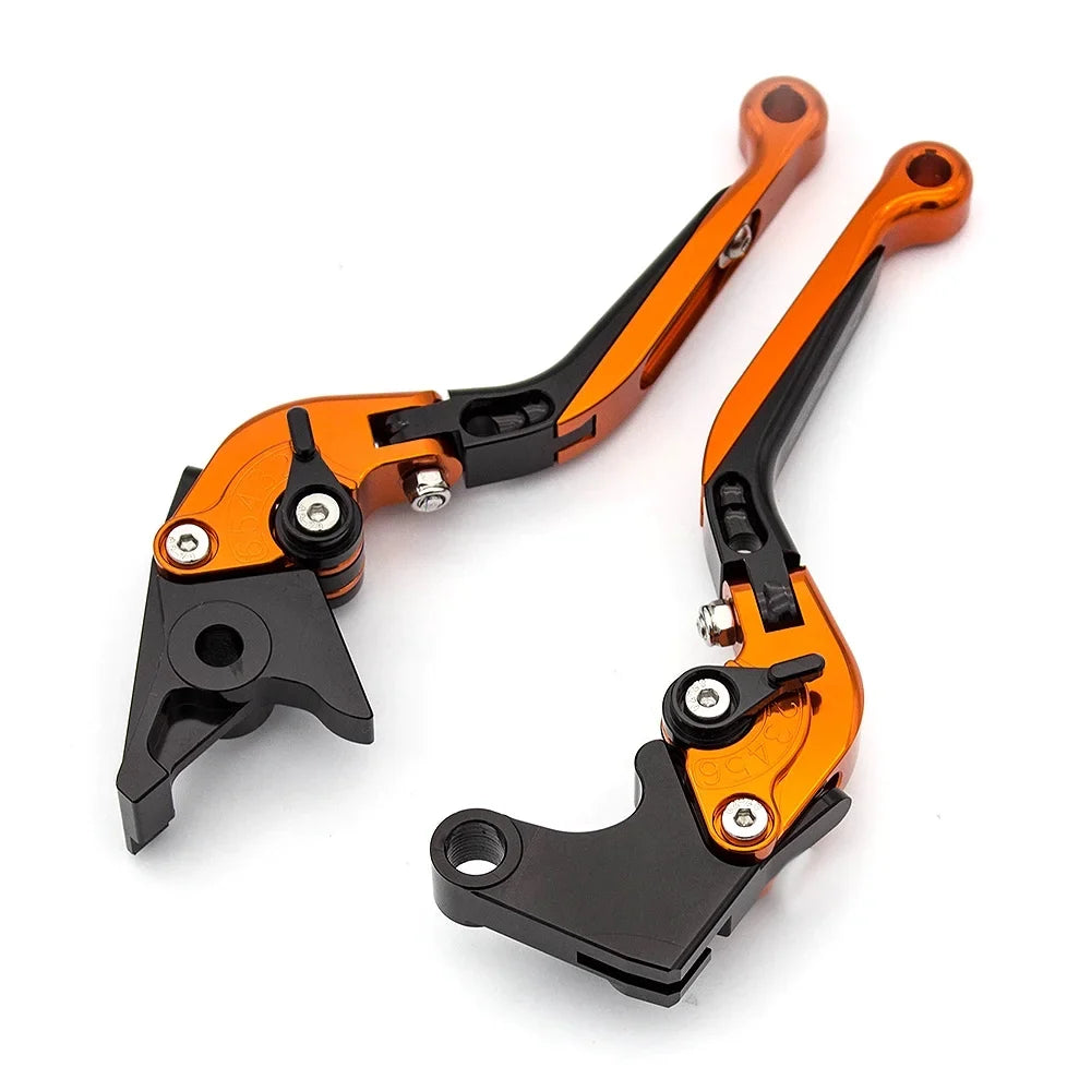 FXCNC Folding Extendable Brake Clutch Levers for 1090 Adventure/R 2017-2018, Adventure 1050 2016, 690 Dk/SMC/SMCR/690 Enduro R 2014-2020, 690 SMC R 2019, 701 Supermoto/Enduro 2017-2020