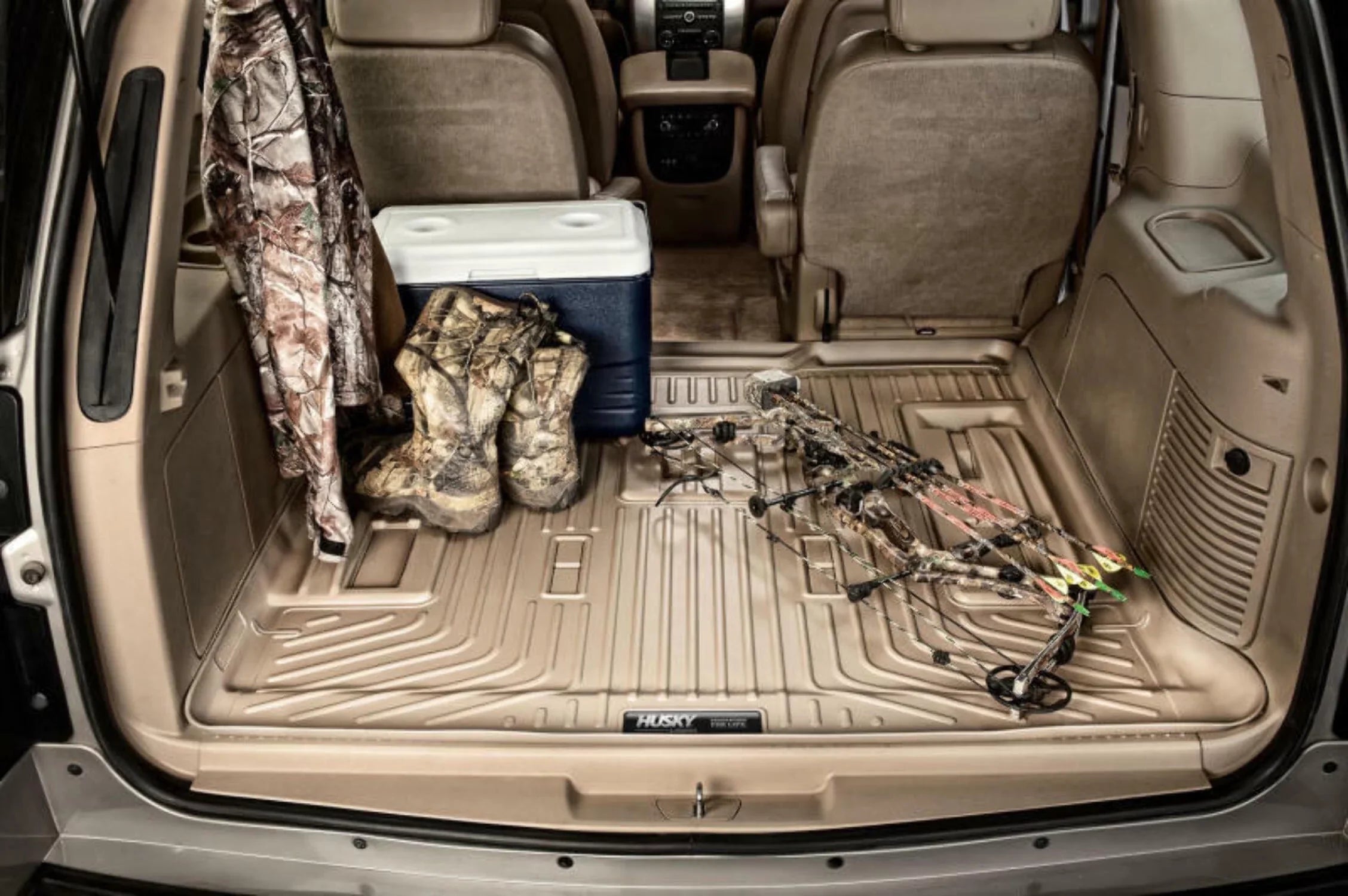 Husky by RealTruck Condition Series Cargo Liner Black Fitting with 10-22 Toyota 4Runner; Third row of Seats