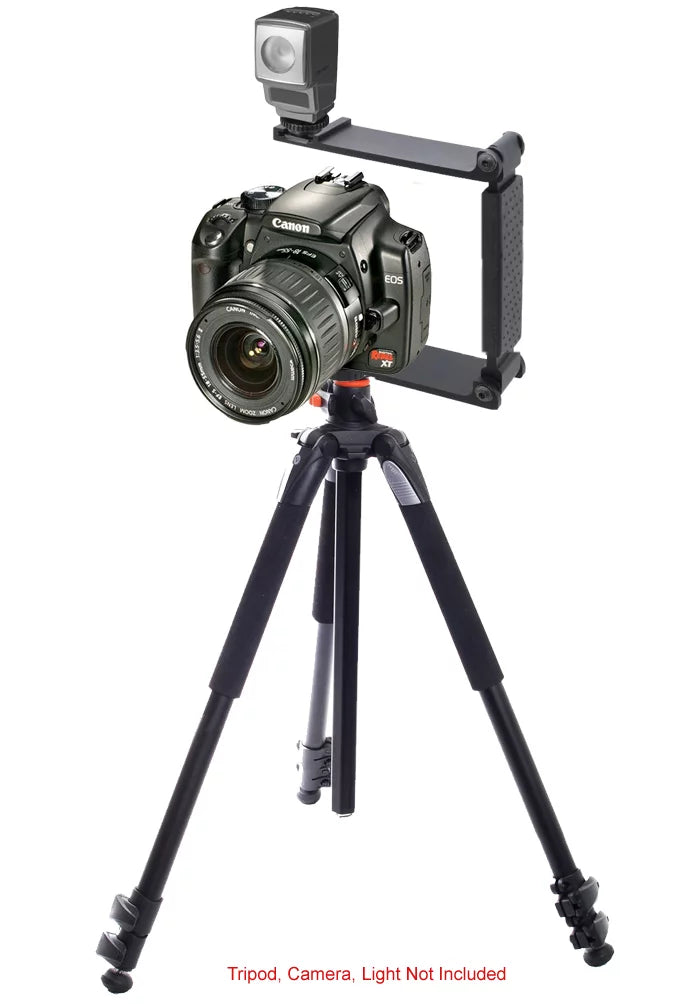 High Standard Aluminum Mini Folding Bracket For Sony Alpha A6500 (Accommodates Flashes, Lights Or Microphones)