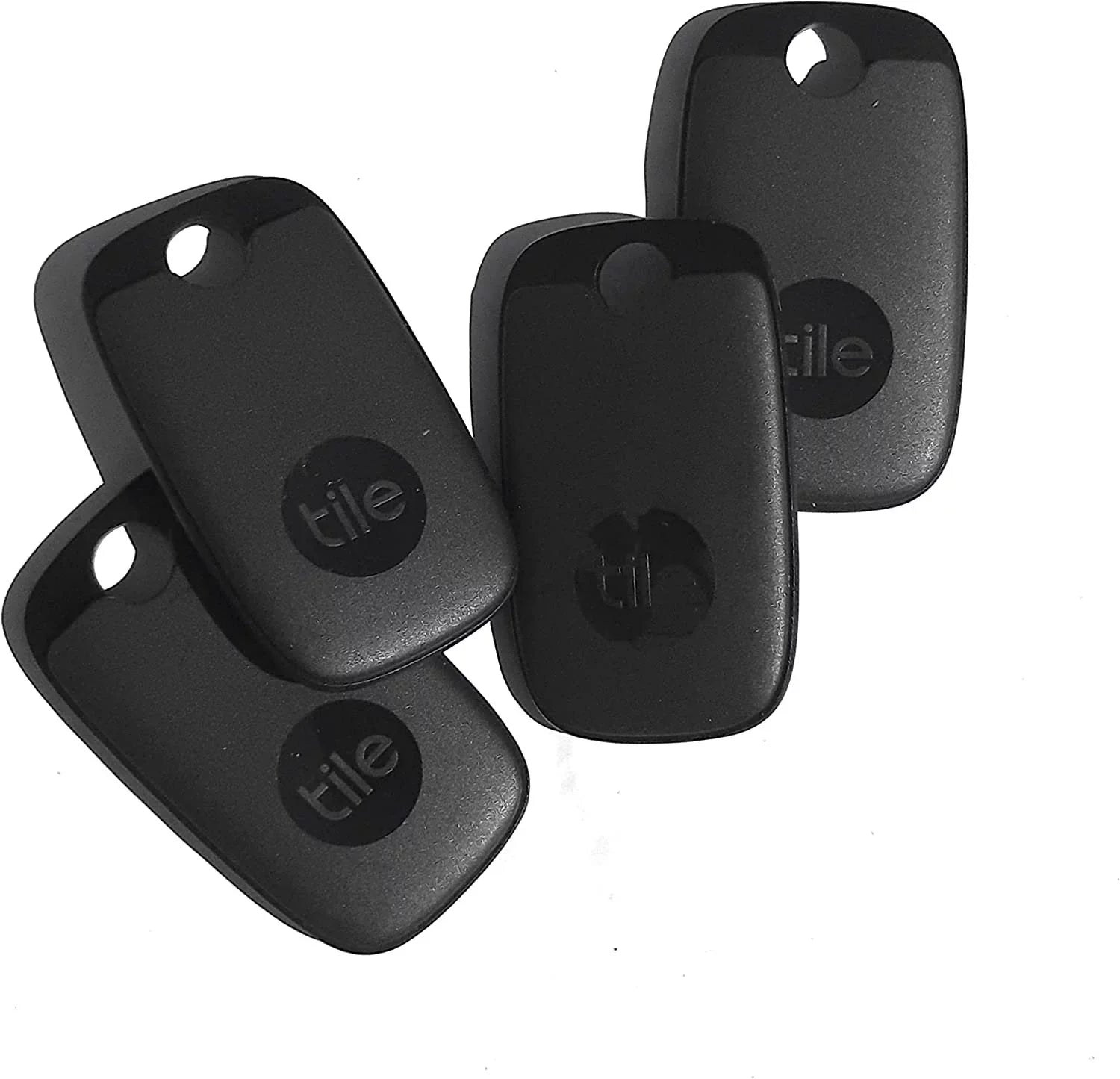 Tile Pro 2022 4-Pack. Powerful Bluetooth Tracker, Keys Finder and Item Locator for Keys, Bags, and More; Up to 400 ft Range. Impervious Phone Finder. iOS and Android Matching