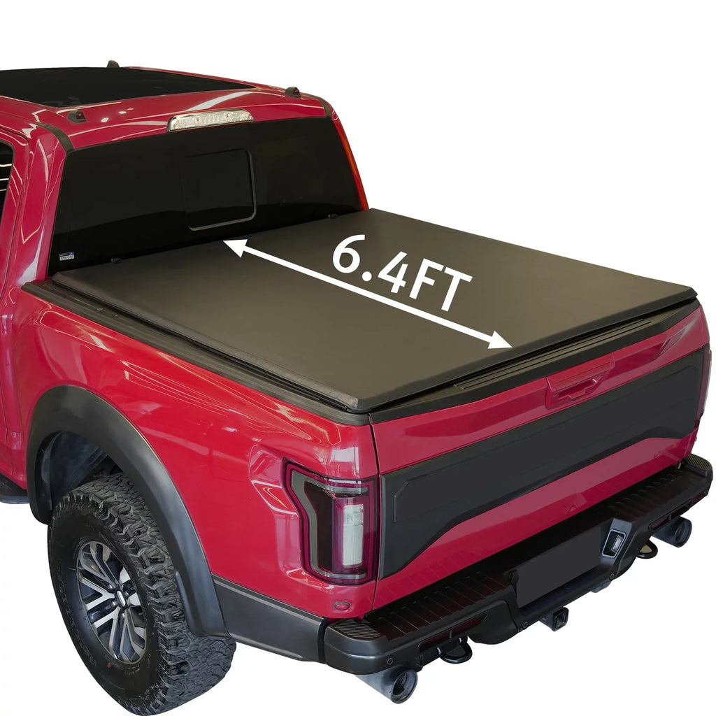 XTWEEX Soft Roll Up Truck Bed Tonneau Protection Fits 2002-2023 Dodge Ram 1500 | 2003-2023 Ram 2500 3500 | 2019+ Ram 1500 Classic Body(Not for New Body) 6.4 FT Bed W/O Rambox