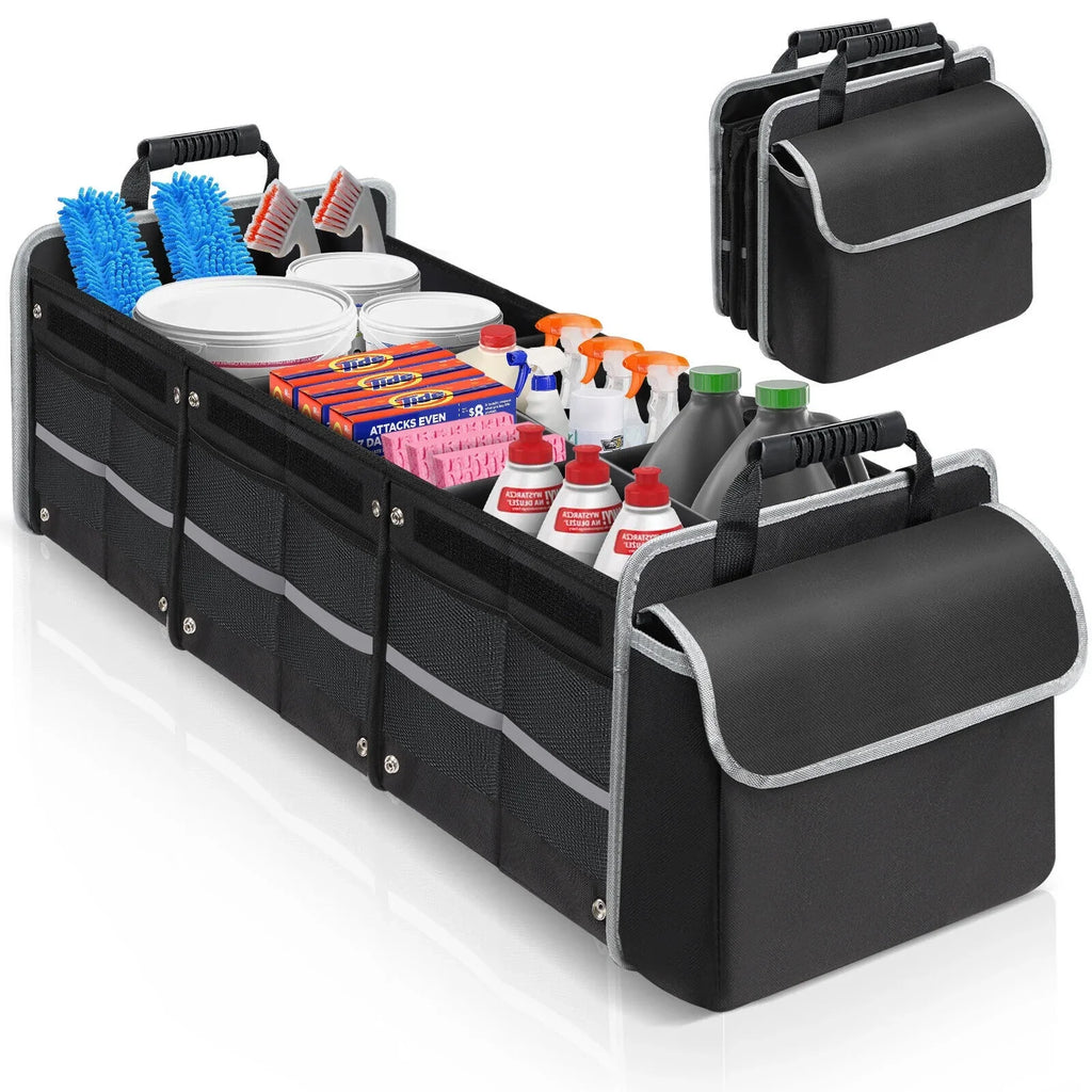 Car Trunk Organizer Multi Compartment Cargo Storage Container for SUV Truck US
