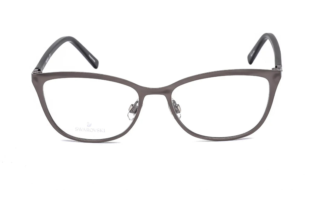 Swarovski Ladies Silver Tone Rectangular Eyeglass Frames SK5232 13 50