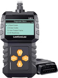 OBD2 Scanner Clear Reset Engine Alert Code - Plug and Play Easy to Setup Use Professional Code Reader Scan Diagnostic for Cars Since 1996 with Freeze Frame/I/M Readiness - LeeKooLuu LK11