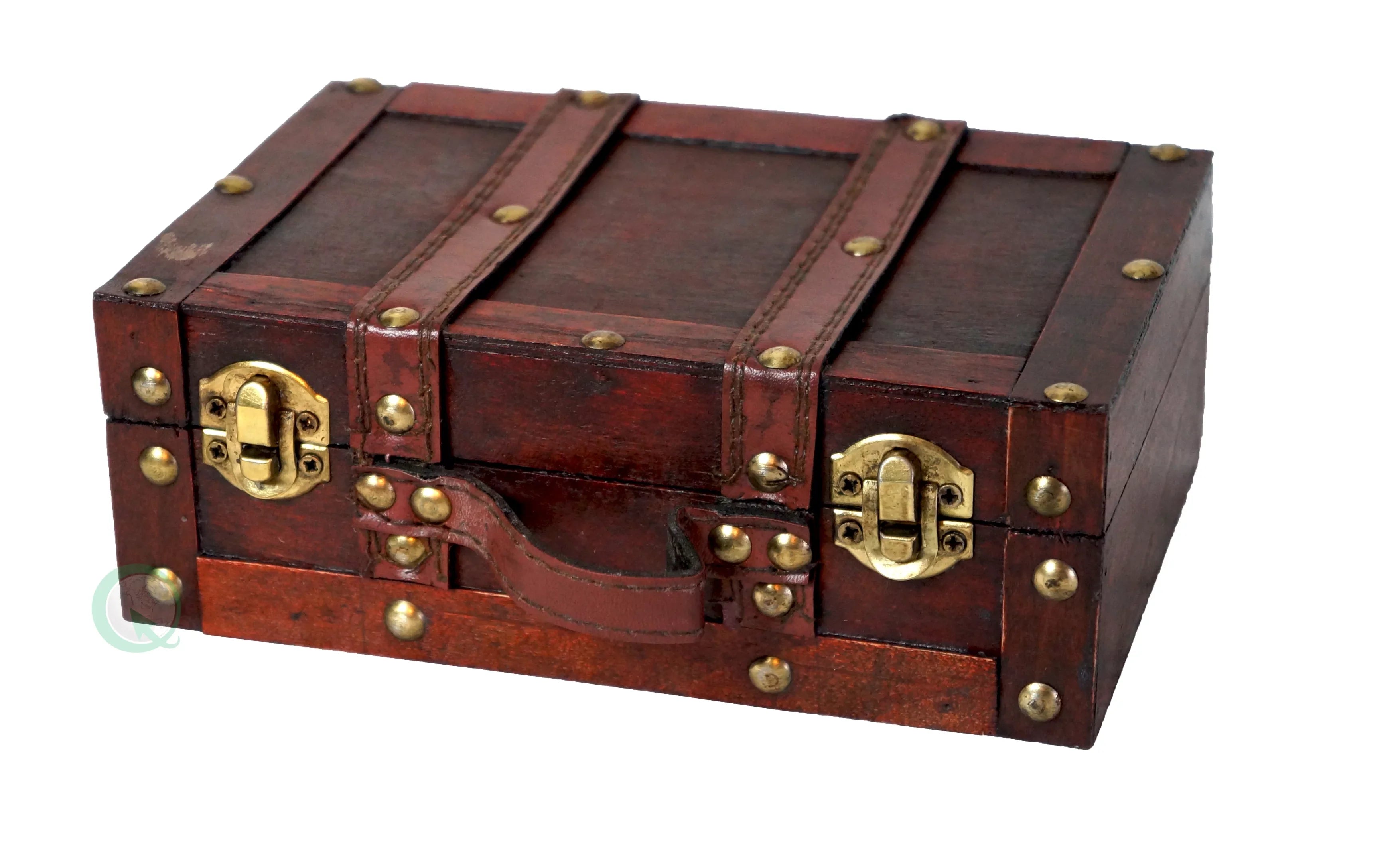 Old-fashioned Small Suitcase with Straps