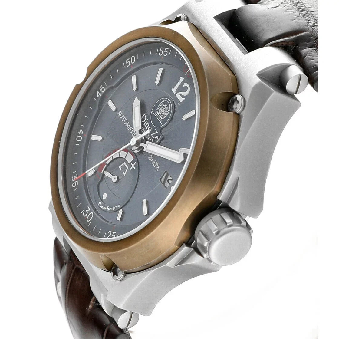 Dino Zei Nautilo Limited Edition 11007 Steel Leather Automatic Men's Watch