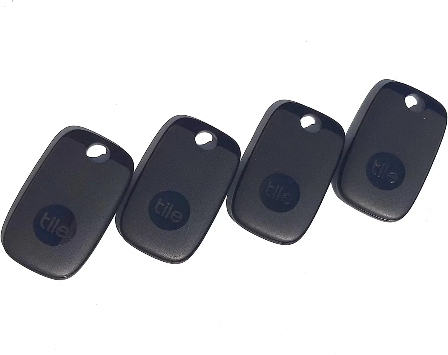 Tile Pro 2022 4-Pack. Powerful Bluetooth Tracker, Keys Finder and Item Locator for Keys, Bags, and More; Up to 400 ft Range. Impervious Phone Finder. iOS and Android Matching