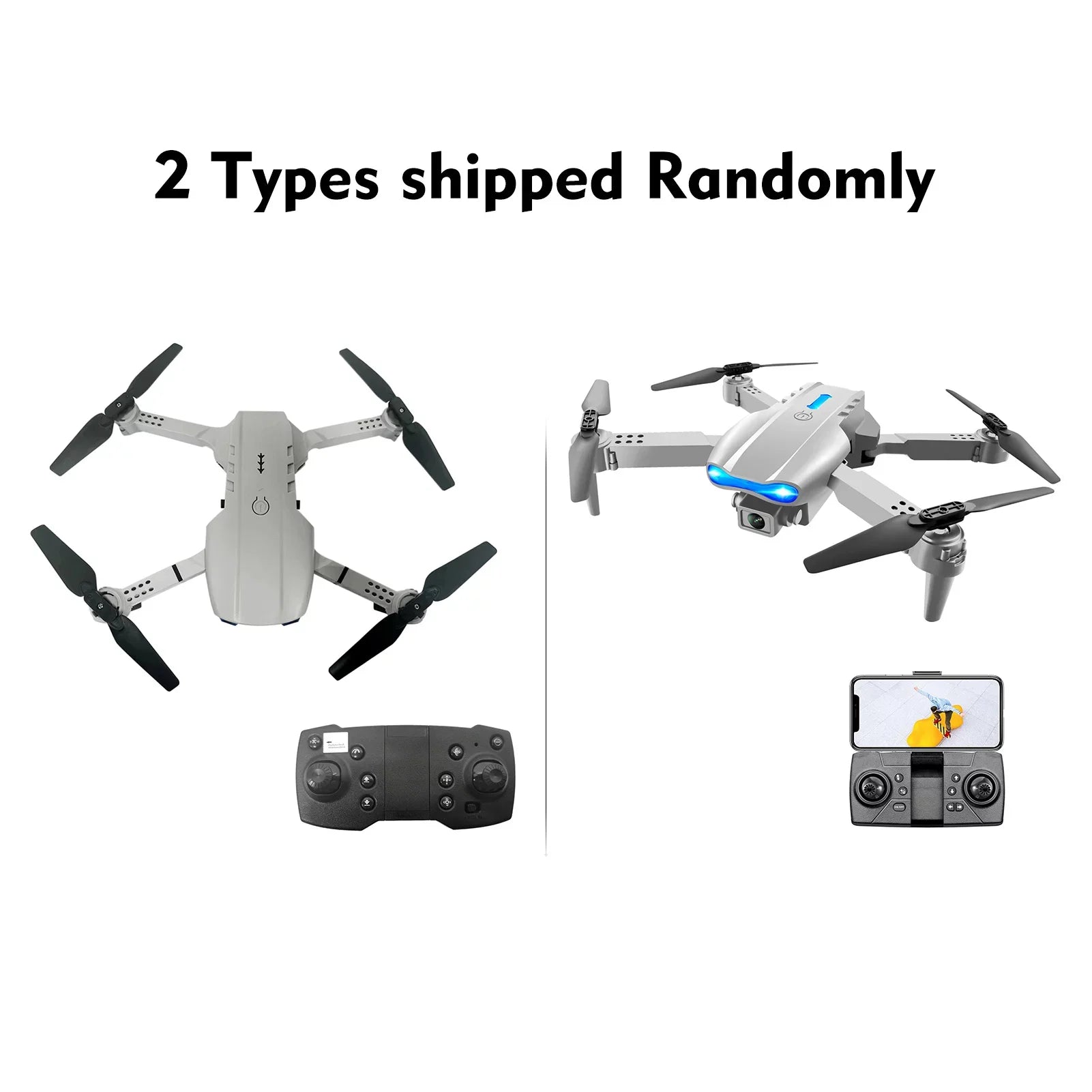 Htovila with Camera 4K Quadcopter with Function Obstacle Avoidance Trajectory Flight Gesture Control Storage Bag Package 3 Battery