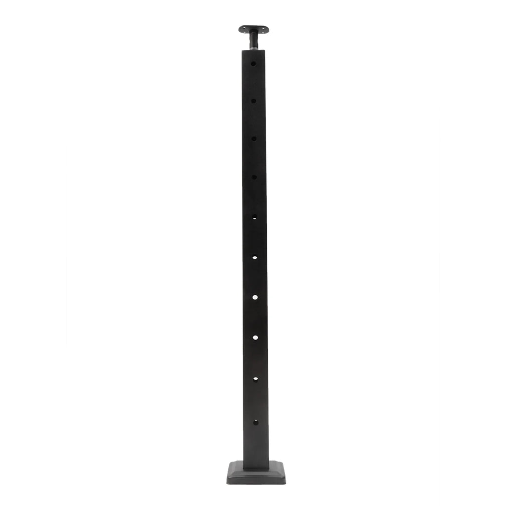 Cable Railing Post 36''x2''x2'' Stainless Steel Square Fence Post Level Two Sides Pre-Drilled for Wood Concrete Level Deck Cable Railing System