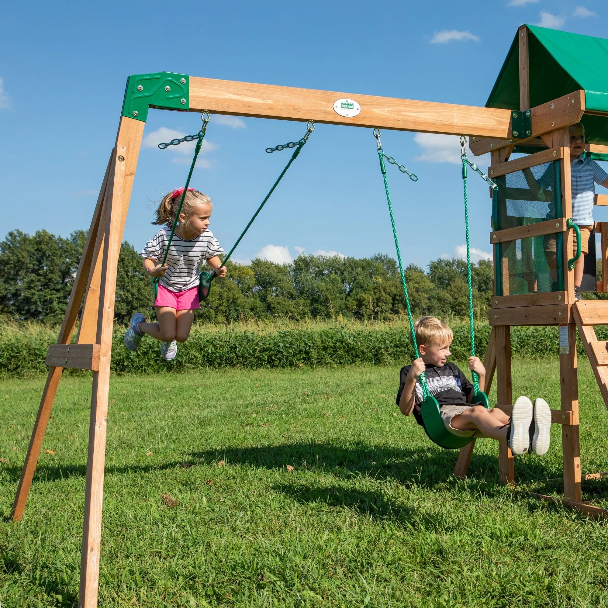 Backyard Coating Latch Hill Swing Set