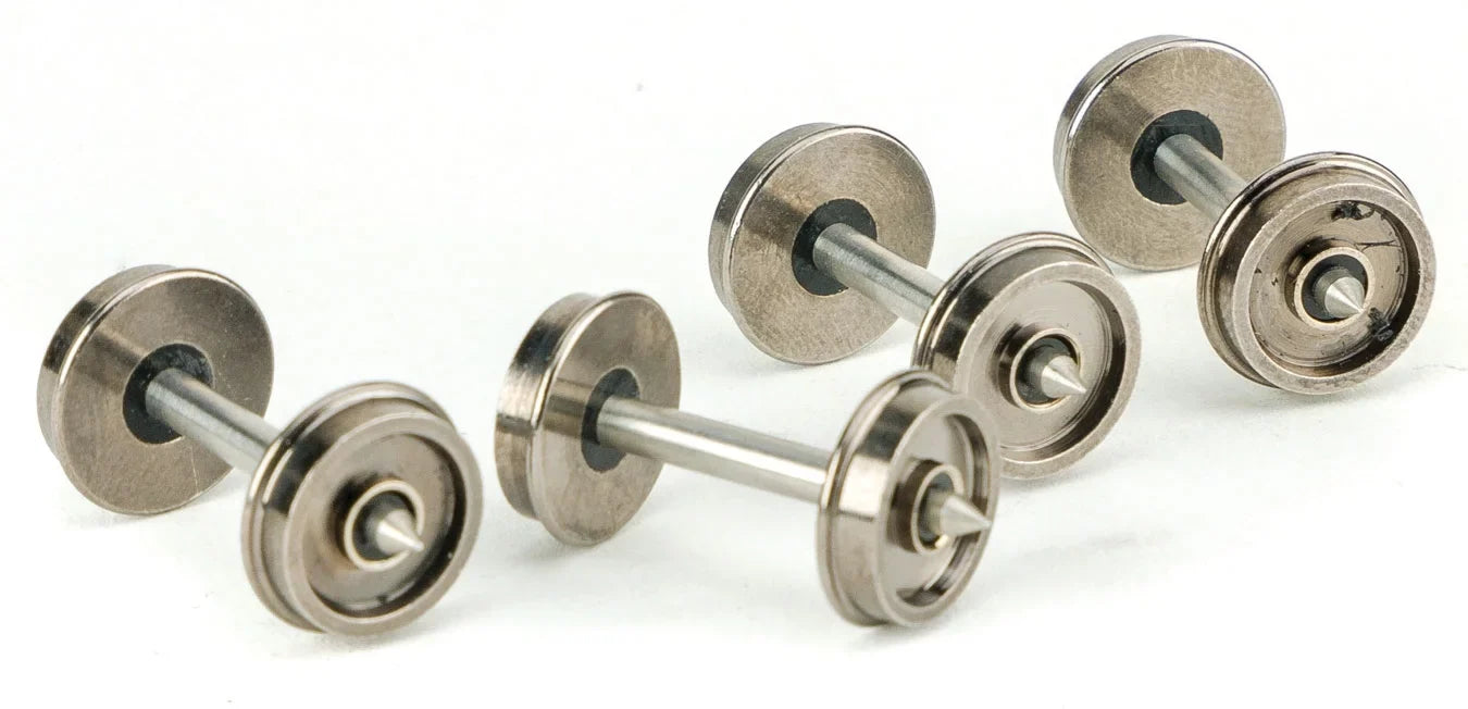 Walthers Proto HO Scale 36" Turned Metal Wheelsets With Metal Axles (100-Pack)